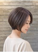 藤枝 30代40代 髪質改善 艶髪 前下がりショートボブ