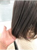【AnFye for prco】ワンカールロブヘア艶髪ベージュカラー