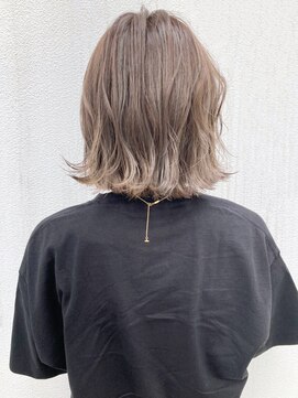 アルバム 銀座(ALBUM GINZA) スモーキーグレージュボブ_ココアブラウンセシルカット_ba298472