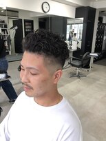 スタジオ ロサ(studio ROSA)&nbsp;メンズスパイラルパーマ×オールバック