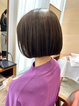ヒアカアヴェダ 東京ガーデンテラス店(Heaka AVEDA) ミニボブ/グレージュ【赤阪/20代/30代/40代】