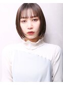 大人可愛い２０代３０代４０代小顔 短め前髪 I1