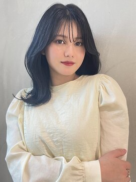 ヨーク(YOKE) 【 YOKE 】エギョモリ顔周りレイヤーミディアム韓国