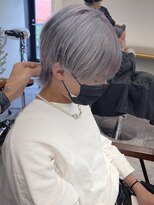 エミタス 宮街道(Emitas.) 『in和歌山』メンズウルフ×ホワイトグレー♪[ハイトーンカラー]