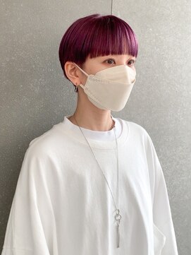 ロンド 表参道店(Lond) ◇ピンクラベンダーカラー ブリーチカラー マッシュショート