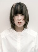 ボブウルフ+ハイライト