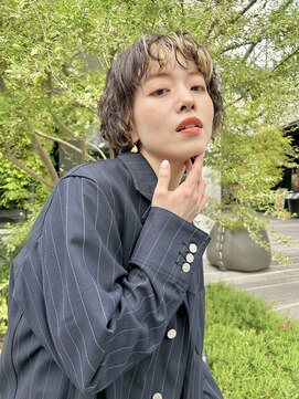 オーガニック リブ 川越(organic+live) 春パーマヘルシースタイルショコラアッシュふんわり丸みカール