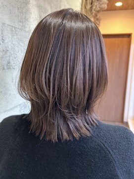 ミルヘアデザイン(mil hair design) ミルクティーベージュダブルカラーグレージュカラーハイライト