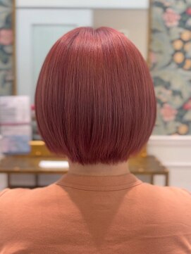 リケア 岸和田店(RECARE) ピンクブラウンのショートヘア