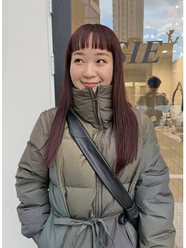 シイ(SIE) ブリーチなし赤髪