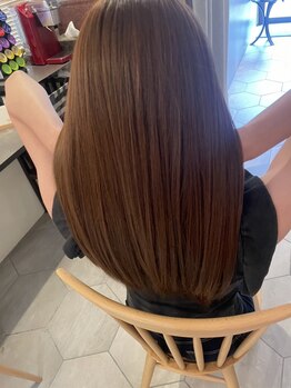 アンファン(Hair Salon enfantsアンファン)の写真/ダメージレスで自然な仕上がりの縮毛矯正♪あなたにマッチした極上のヘアケアを御提案いたします◎