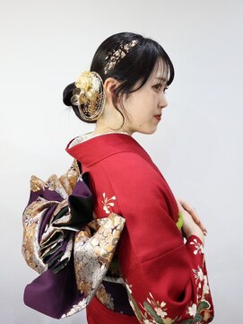 オンカン(onkan) 成人式ヘアセット／ヘアセット／タイトアレンジ