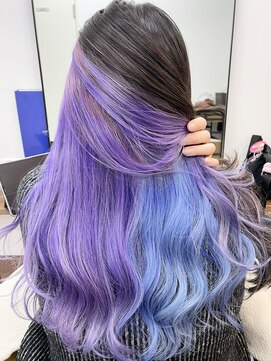 ランプ(Lamp) 白髪ぼかしにも◎バレイヤージュカラー ビフォアー&アフター