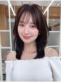 大人可愛いショートボブのナチュラルヘア
