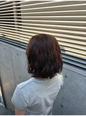カジュアルなのに色っぽい◎大人ウェーブボブ/ショート/ブラウン