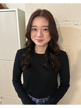 ルフトバイアンビエンテ(Luft by ambiente) ピンクブラウン×レイヤースタイル