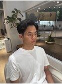 七三分けセンターパート刈り上げ