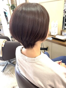 コアフィールフィス(COIFFURE fils) 【見附　今町】似合わせショート　ラベンダーカラー