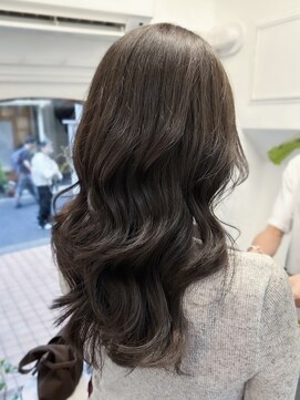 ラレイ ハラジュク(Lalei harajuku) 【白石】ブリーチなしオリーブグレージュ5トーンダウン原宿