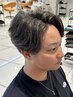 【メンズ限定】カット+ゴールド系ベージュ系ハイライト+トリートメント