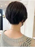 福山市美容院Caary似合わせカット丸みスッキリショートヘア
