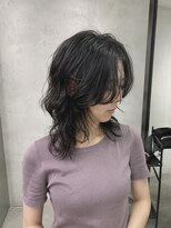 吉 船橋(kici) 船橋/黒髪ミディアムウルフ/ニュアンスパーマ