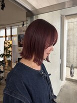 メゾンルヴェール 岐阜穂積(Maison LeVert)&nbsp;外はねボブ×ピンクブラウン