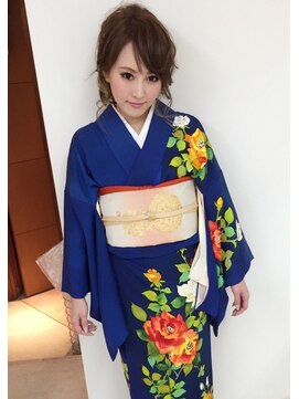 ヘアーセットサロン ピンキー(Hairset Salon Pinky) Pinky☆ナチュラルポニー風アップ