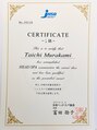 サロン デ ベレーザ フォルトゥーナ(salon de belleza FORTUNA)&nbsp;日本ヘッドスパ協会認定資格を持っています☆