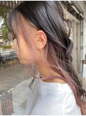 【minim×日比】インナーカラー×ラベンダーピンク