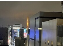 アフロート ギンザ(AFLOAT GINZA)の雰囲気（ロケーションもバッチリ！夜には東京タワーも見えます♪）