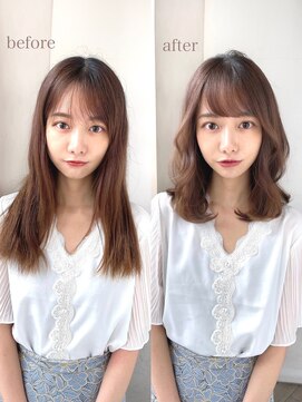 ミラリー トウキョウ(Mirareee Tokyo) 20代30代40代◎エギョモリ２wayバング小顔矯正立体カット