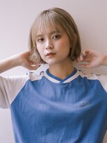 ビュートリアム ギンザ(BEAUTRIUM)&nbsp;ラフな外はねボブ/ハイトーン/銀座/ショートボブ/20代30代40代