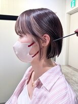 アイティー バイ アルバム 中野店(IT by ALBUM) ボブイヤリングカラー_マチルダボブピンクベージュ_ba463432