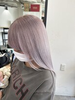 ラフ 難波店(LAFF) #黒髪#ボブルフ#ネビージュ#小顔#ワンレン