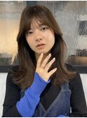 【大人可愛い小顔カットダークアッシュ】