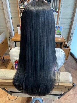 ヘアーショップ エヌアンドエー 越谷店(hair shop N&A) うる艶美髪ストレート×髪質改善ケア#18 黒髪ロング/縮毛矯正