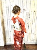 プロが着つけする、着崩れしない浴衣の着付けとヘアセット