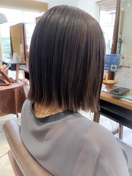 バブ バイネオリーブ(Bab by neolive) 切りっぱなし艶ボブ/ハイライト/アッシュ/グレージュ/イメチェン