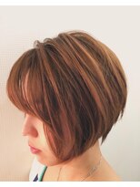 ヘアープロデュース ケー(HairProduceK) 透明感♪髪質改善カラー小顔艶感前下がりショートレイヤー