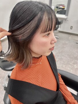 ガルボヘアー 桟橋店(garbo hair) ガルボヘアー桟橋 インナーカラー アンブレラカラー