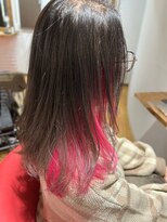 ヘアラボウィッシュ(hair labo Wish)&nbsp;チェリーピンクのインナーカラー