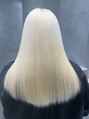ヘアサロン ドット トウキョウ カラー 町田店(hair salon dot. tokyo color) 外国人ガールのような抜きっぱなしブロンド[ケアブリーチ/町田]