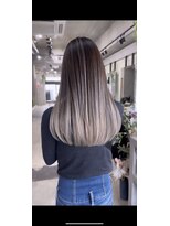 アポロ 横浜駅店(apollo)&nbsp;レイヤーボブハイライトブリーチレイヤーハイトーングレージュ