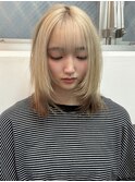 ミルクティーベージュ エンドカラー デザインカラー