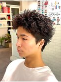 スパイキーショートツイストピンパーマ