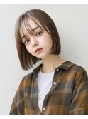 20代の方へ薄め前髪のコンパクトミニボブ