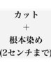 カット+根元染め(2センチまで)トリートメント ※19時30分以降は+1000円