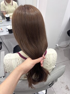 ソワ 北千住(soi) ブリーチなしカラー×ミルクティーベージュ