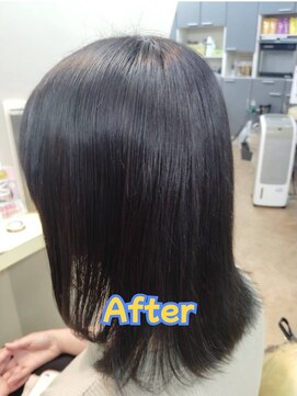 スーパーカット シティガール 深めのブラウンとシルバーを少々